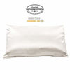 Picture of Fishers Finery 19mm 100% Pure Silk Pillowcase, Good Housekeeping Quality Tested (White, Q)