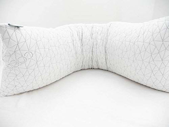 Picture of COOP HOME GOODS - Adjustable Body Pillow - Hypoallergenic Cross-Cut Memory Foam - Perfect for Pregnancy - Lulltra Zippered Washable Cover - CertiPUR-US and GREENGUARD Gold Certified - 20x54