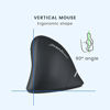 Picture of Perixx PERIMICE-608 Wireless Vertical Mouse, 6 Button, 800/1000/1600 DPI, Right Handed Design