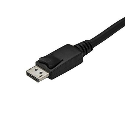 Picture of StarTech.com 3ft/1m USB C to DisplayPort 1.2 Cable 4K 60Hz - USB-C to DisplayPort Adapter Cable - HBR2 - USB Type-C DP Alt Mode to DP Monitor Video Cable - Works w/ TB3 - Black (CDP2DPMM1MB)