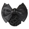 Picture of 1 Piece Bowknot Hair Clip with Hairnet Snood Net Bun Cover Bow Hair Barrette Hair Clip(Black)