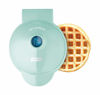 Picture of Dash DMW001AQ Machine for Individual, Paninis, Hash Browns, & other Mini waffle maker, 4 inch, Aqua