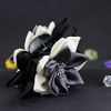 Picture of Merdia Jaw Hair Claw Clip for Women with Sharp leaves Flower Mix Color(Black,white and grey)