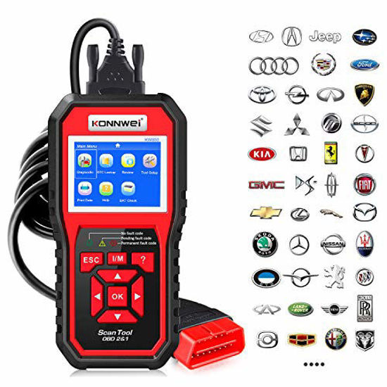 Picture of KONNWEI KW850 Professional OBD2 Scanner Auto Code Reader Car Diagnostic Tool Check Engine Light Scan Tool OBD II Cars After 1996 (Original)