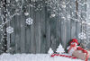 Picture of FiVan Wood and Snowman Design Photo Backdrop for Winter Home Party Pictures Baby Children Studio Xmas Portraits Background FT-5899