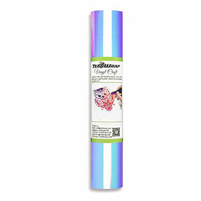 Picture of TECKWRAP Holographic Chrome Craft Vinyl 1ftx5ft, Opal White