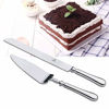 Picture of OTW PAVILION Stainless Steel Silverware Wedding Cake Knife and Server Set,13 Inch Cake Knife and Pie Server for Party Wedding Birthday(2-Piece)