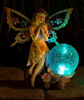 Picture of Fairy Solar Garden Light with Color Changing LED Crackled Glass Globe