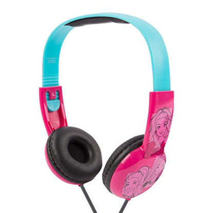 Picture of Barbie Kids Safe Over The Ear Headphones HP2-03059 | Kids Headphones, Volume Limiter for Developing Ears, 3.5MM Stereo Jack, Recommended for Ages 3-9, by Sakar