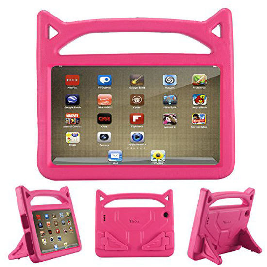 Picture of All-New Fire 7 2019 Case,Fire 7 Tablet Case,Riaour Kids Shock Proof Protective Cover Case for Amazon Fire 7 Tablets (Compatible with 5th Generation 2015/7th Generation 2017/9th Generation 2019) (Rose)