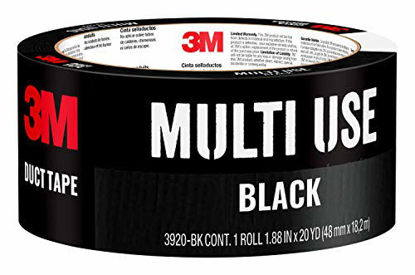 Picture of 3M Duct Tape Black, 1.88 inches by 20 yards, 3920-BK, 1 roll