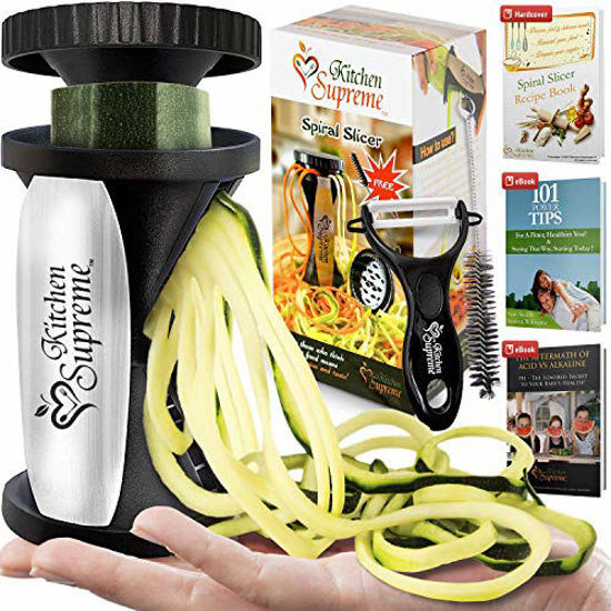 Vegetable Spiralizer, Zucchini Noodle Maker, Spiralizer Noodle Maker,  Zucchini Spiraler, Spiral Vegetable Cutter, Zucchini Spiralizer, Handheld