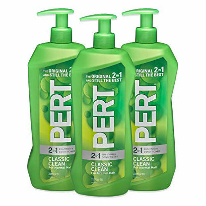 Picture of Pert Classic Clean 2 in 1 Shampoo and Conditioner, 33.8 Ounce (Pack of 3)