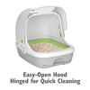 Picture of Purina Tidy Cats Hooded Litter Box System, Breeze Hooded System Starter Kit Litter Box, Litter Pellets & Pads