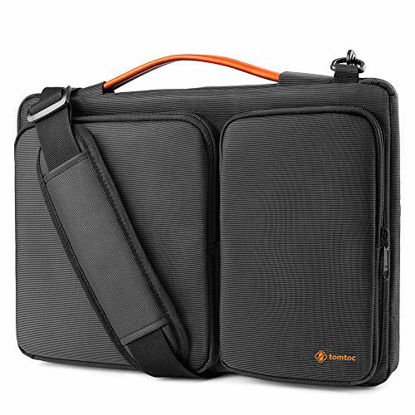 Picture of tomtoc 360 Protective Laptop Shoulder Bag for 15 16-inch MacBook Pro A2141 A1398, Water-resistant Case for Dell XPS 15, New Surface Book 3/2, The New Razer Blade 15, ThinkPad X1 Extreme Gen 2