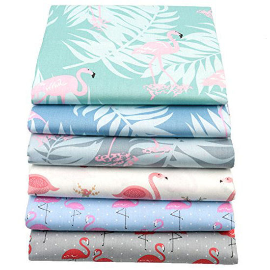 Hanjunzhao Cute Animals Print Quilting Fabric, Pre-Cut Fat Quarters Fabric  Bundles for Quilting Sewing,18 x 22 inches