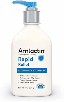 Picture of Amlactin Alpha Hydroxy Therapy Rapid Relief Restoring Lotion & Ceramides, 7.9 Oz