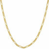 Picture of LIFETIME JEWELRY 2.5mm Figaro Chain Necklace 24k Real Gold Plated Women and Men (Gold, 20)