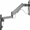 Picture of WALI Premium Dual LCD Monitor Desk Mount Fully Adjustable Gas Spring Stand for Display up to 32 inch, 17.6 lbs Capacity (GSDM002), Black