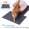 Picture of Double Large Cat Litter Mat (24 x 16 x 2 Pieces), Premium Traps Litter from Box and Paws, Scatter Control for Litter Box, Soft on Sensitive Kitty Paws, Easy to Clean, (Grey)