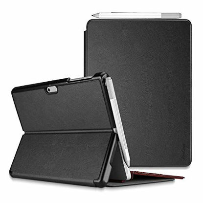 Picture of Procase Protective Case for Surface Go 2 2020 / Surface Go 2018, Slim Light Smart Cover Stand Hard Shell with Built-in Surface Pen Holder, Compatible with Surface Type Cover -Black