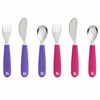 Picture of Munchkin Splash Toddler Fork, Knife and Spoon Set, 6 Pack, Pink/Purple