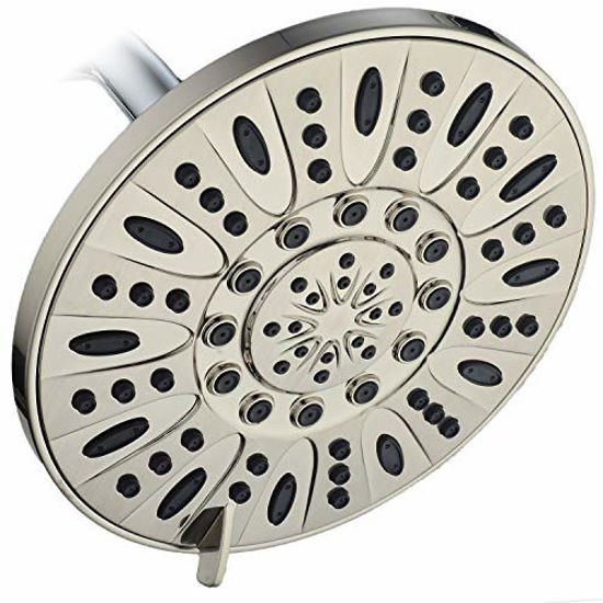 Picture of AquaDance Brushed Nickel High Pressure 6-Setting 7" Rain Shower Head - Angle Adjustable, Anti-Clog Showerhead Jets, Tool-Free Installation-USA Standard Certified-Top U.S. Brand