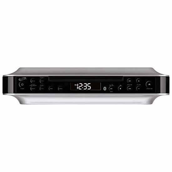 Picture of iLive Bluetooth Under Cabinet Radio (FM) CD Player and MP3 player , Bluetooth, USB, AUX in, MP3, CD, Wireless Music System with Kitchen Timer, Digital Clock, with Remote Control IKBC384SMP3U