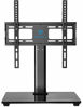 Picture of PERLESMITH Swivel Universal TV Stand / Base - Table Top TV Stand for 32-55 inch LCD LED TVs - Height Adjustable TV Mount Stand with Tempered Glass Base, VESA 400x400mm, Holds up to 88lbs