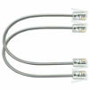 Picture of NECABLES (2 Pack) 6 Inch Telephone Cord Short RJ11 Cable 6P4C Male to Male for Landline Phone