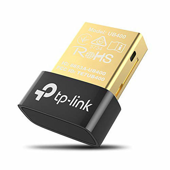 Picture of TP-Link USB Bluetooth Adapter for PC(UB400), 4.0 Bluetooth Dongle Receiver Support Windows 10/8.1/8/7/XP for Desktop, Laptop, Mouse, Keyboard, Printers, Headsets, Speakers, PS4/ Xbox Controllers