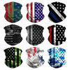 Picture of VCZUIUC Headband Skull Face Bandanas, Multi Functional Skeleton Headwear Balaclava Neck Gaiter for Hinking Riding (9PCS Flag -A)