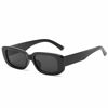 Picture of Dollger Rectangle Sunglasses for Women Retro Trendy 90s Sunglasses Square Frame Black sunglasses