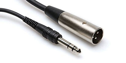 Picture of Hosa STX-105M 1/4" TRS to XLR3M Balanced Interconnect Cable, 5 Feet