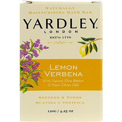 Picture of Yardley London Lemon Verbena Naturally Moisturizing Bath Bar, 4.25 ounce