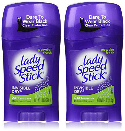 Picture of Lady Speed Stick Deodorant 1.4 Ounce Powder Fresh Invisi Dry (41ml) (2 Pack)