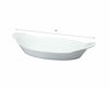 Picture of HIC Harold Import Co. Kitchen Oval Au Gratin Baking Dish Set, Fine White Porcelain, 10-Inch, Set of 4