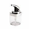 Picture of simplehuman 15 fl. oz. Square Push Pump Soap Dispenser, Chrome