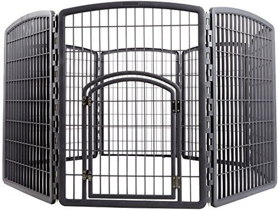 GetUSCart IRIS Exercise 8 Panel Pen Panel Pet Playpen with Door