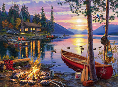 Picture of Buffalo Games - Darrell Bush - Canoe Lake - 1000 Piece Jigsaw Puzzle