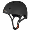 Picture of JBM Helmet for Multi-Sports Bike Cycling, Skateboarding, Scooter, BMX Biking, Two Wheel Electric Board and Other Sports [Impact Resistance] (Black, Adult)