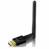 Picture of USB Wifi Adapter 600Mbps USB 2.0 Wifi Dongle 802.11 AC Wireless Network Adapter with Dual Band 2.4GHz/150Mbps+5Ghz/433Mbps 2DBI High Gain Antenna for Desktop Windows XP/Vista/7/8.1/10 Mac 10.7-10.15