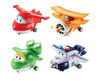 Picture of Super Wings US710610 Transform-A-Bots, Jett, Paul, Mira, Grand Albert, Toy Figures, 2" Scale