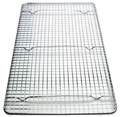 Picture of Great Credentials Cooling Rack Cross-wire Grid , Chrome Plated Steel, Commercial Quality, 10 x 18 inch. fits inside most standard full size pans