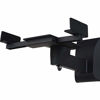 Picture of WALI Dual Side Clamping Bookshelf Speaker Wall Mounting Bracket for Large Surrounding Sound Speakers, Hold up to 55 lbs. (SWM201), Black