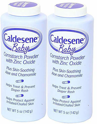 Picture of Caldesene Baby Cornstarch Powder With Zinc Oxide 5 oz (Pack of 2)