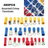 Picture of EL-SKY Wire Terminal Crimp Connectors, 480 Pcs 12-Size Assorted Mixed Assorted Lug Kit,Electrical Crimp Connectors Spade Ring Butt Set with Premium Case