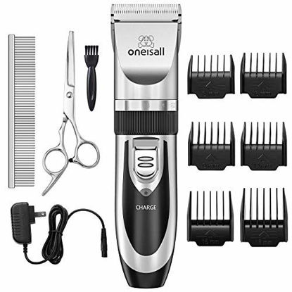 Picture of oneisall Dog Shaver Cllippers Low Noise Rechargeable Cordless Electric Queit Hair Clippers Set for Dog Cat