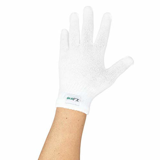 Picture of White Gloves - Regular Size Magic Stretch Spandex Acrylic Polyester Cotton Premium Winter Knit Gloves (5 Pack)