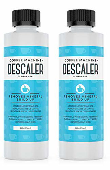 Picture of Descaler (2 Pack, 2 Uses Per Bottle) - Made in the USA - Universal Descaling Solution for Keurig, Nespresso, Delonghi and All Single Use Coffee and Espresso Machines